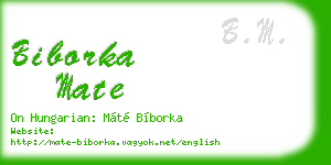 biborka mate business card
